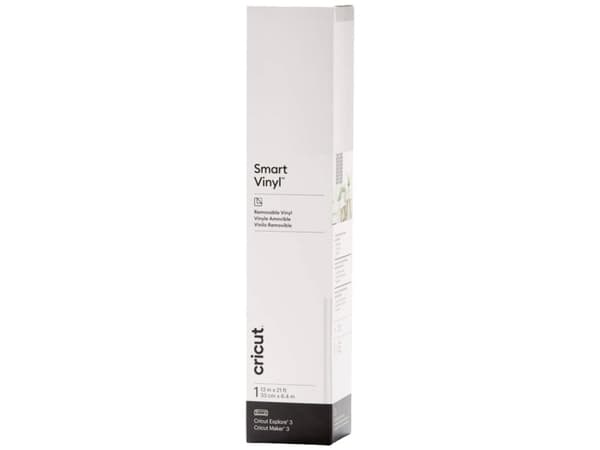 Cricut Smart Vinyl - Hantverksmaterial - 33 cm x 6.4 m - vit - icke-permanent - vinyl