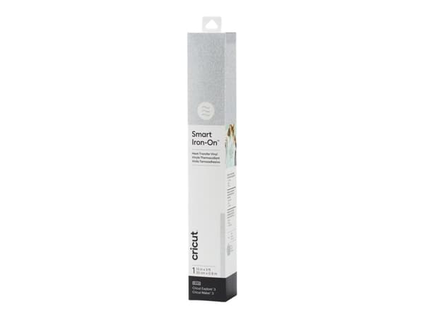 Cricut Smart Iron-On - Hantverksmaterial - 33 cm x 2.7 m - silver - vinyl