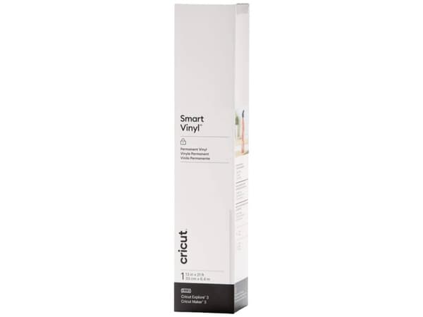 Cricut Smart Vinyl - Hantverksmaterial - 33 cm x 6.4 m - vit - permanent - vinyl