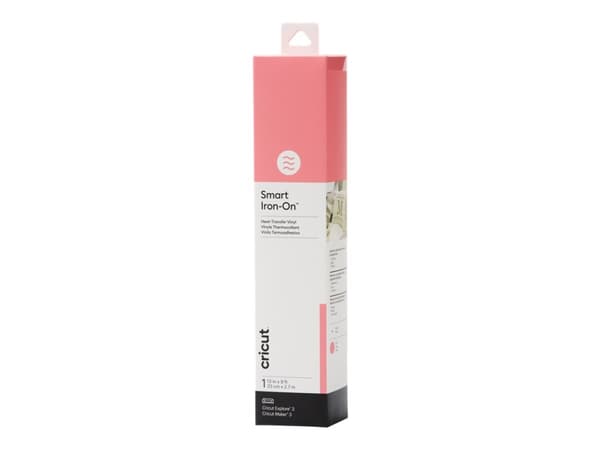 Cricut Smart Iron-On - harrastusmateriaali - 33 cm x 2,7 m - vaaleanpunainen - vinyyli