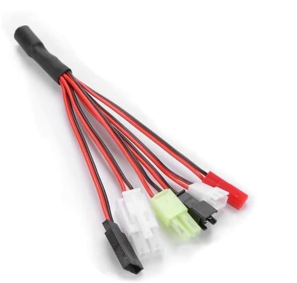 Kabel NimH/NICD batteri 2-10s 2.4-12V til bil Rc båd Rc, med 5 klemmer - Tilbehør til fjernbetjening legetøj multifunktionskabel