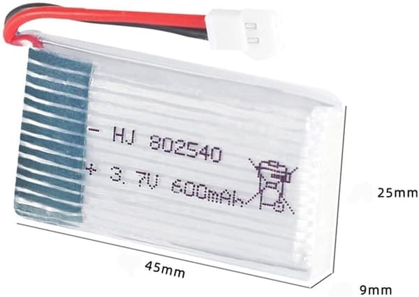 Syma 2 stykke opgraderet 3.7V 600mAh 25C Lipo genopladelig Syma X5 X5C X5A Cheerson CW-20 - Tilbehør til fjernbetjening legetøj udskiftning batteri