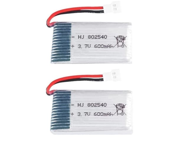 Syma 2-osainen päivitetty 3.7V 600mAh 25C Lipo ladattava Syma X5 X5C X5A Cheerson CW-20 - lisävarusteet kaukosäätimen lelujen vaihtoakkuun