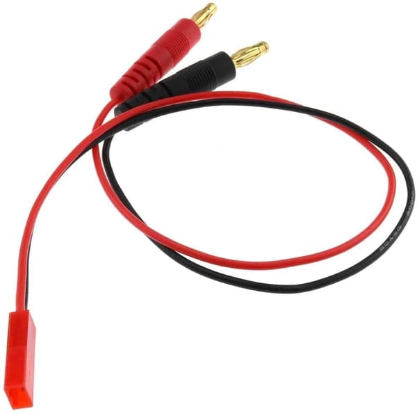 1 stk 4.0mm han bly til JST 20AWG 30cm 11.8 lipo dele til RC - tilbehør til fjernbetjening legetøj bananstik stik