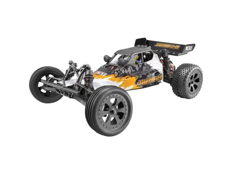 Reely Buzz 2.0 Brushed 1:10 RC-modelbil, begyndermodel Elektronik Buggy 100% RtR 2,4 GHz inkl. batteri og opladerkabel