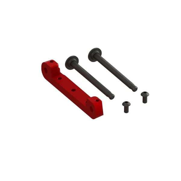 ARA330659 Front Upper Alu Suspension Mount Red