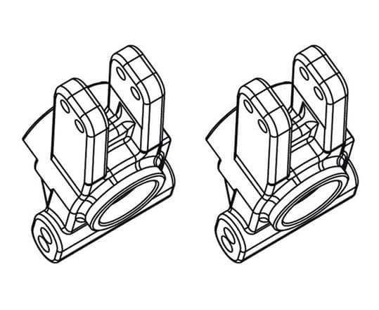 X5ET-B/GT-B Hub Carrier, rear l/r (2)
