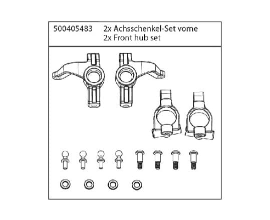 X10E Front Hub Set (2)