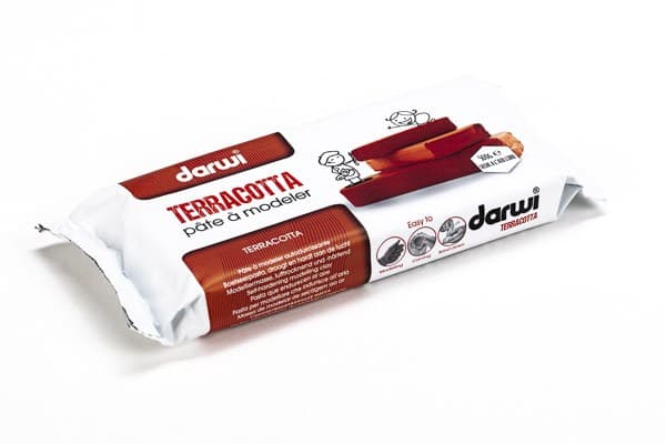 Darwi modellermasse 500g terracotta