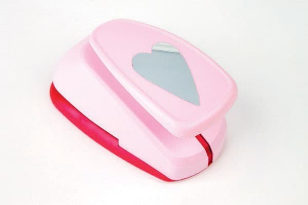 Easy punch pink hjerte