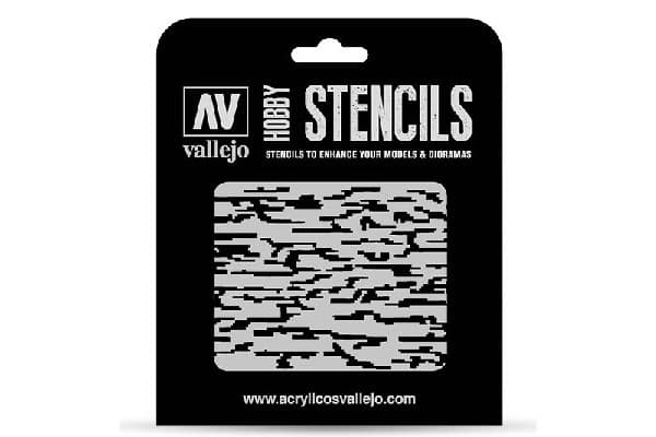 Vallejo Vallejo: ST-CAM004 - Stencils - Pixelated Modern Camo