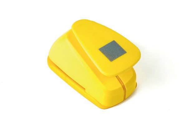 Easy punch gul firkant 25x25mm