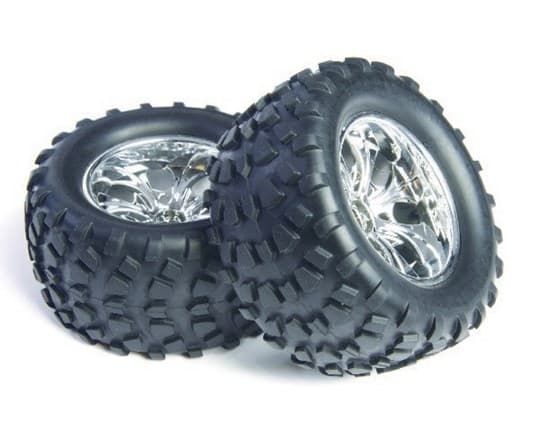 Wheel Com. Thunder Chrom 130mm 2 pcs