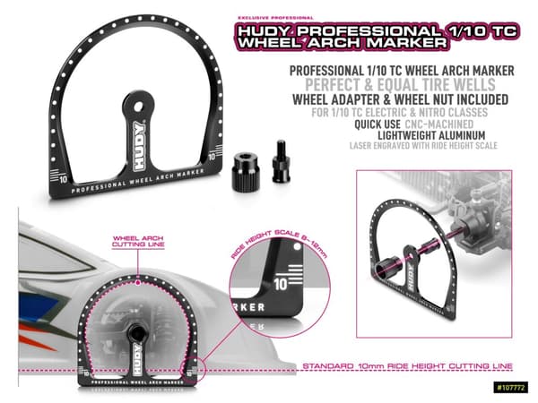 HUDY 1/10 TC Wheel Arch Marker