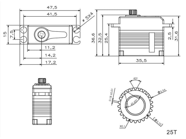 KST X15-1208 Digital Metal Gear Servo
