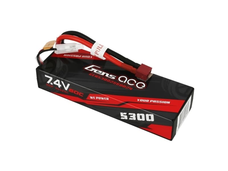 Gens ace B-60C-5300-2S1P-HC-24, Batteri, Svart, Röd