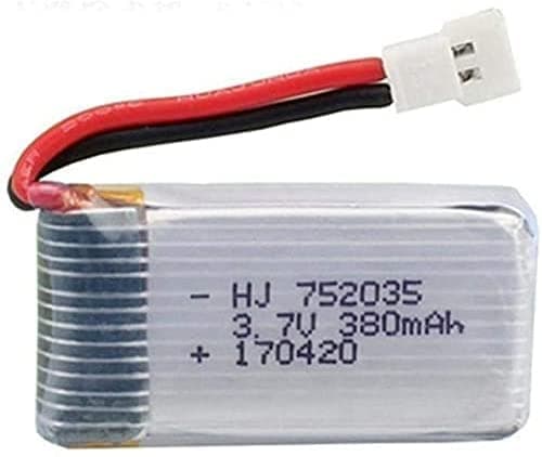 Hubsan 5 kpl ladattava X4 H107C H107d H107L 3.7V 380mAh rc quadcopter - lisävarusteet kauko-ohjattaville leluille Lipo-akut
