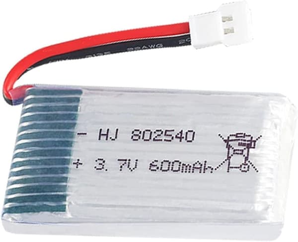 Syma 4st 3.7V, 600mAh för Rc Quadcopter Drones X5 X5C X5SC X5SW, Cheerson CX-30W + Laddningsenhet -  Tillbehör till Fjärrstyrda Leksaker Lipo-batteri