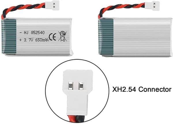 Syma 3-delt til Syma Drone x5C X5 3.7V 650mAh 25C Advanced Lipo - Tilbehør til fjernstyret legetøj batteri