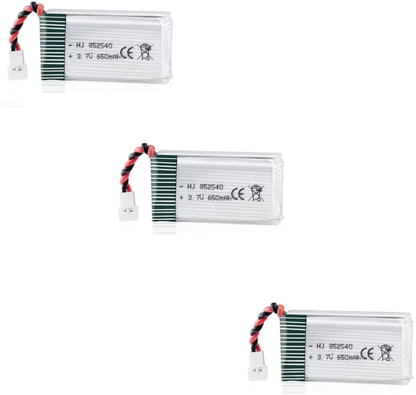 Syma 3-delt til Syma Drone x5C X5 3.7V 650mAh 25C Advanced Lipo - Tilbehør til fjernstyret legetøj batteri