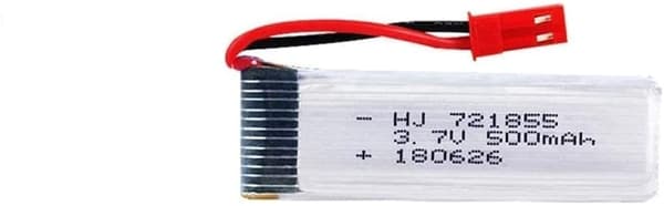 UDI 3 stk genopladelig 3.7V 500mAh til RC droner quadcopters UDI U817 U817C U817A U818A - Tilbehør til fjernbetjening legetøj Lipo batteri