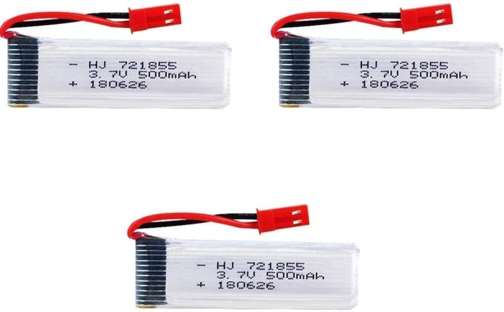 3 delar uppladdningsbart Lipo-batteri (3,7V 500mAh) för RC Drones quadcopters UDI U817 U817C U817A U818A WLtoys V959 V969 V979 V989 V999 V929 V949