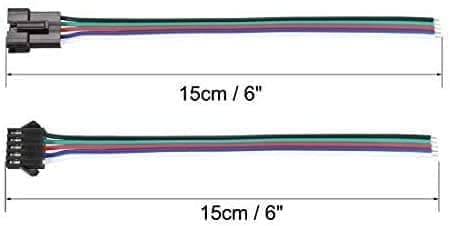 10 dele JST SM 5-benet LED-stikPower han og hun SM 150mm 20AWG - tilbehør til fjernbetjening legetøj adapterkabel