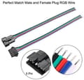 Miniatyrbillede 2 af 3: 10 dele JST SM 5-benet LED-stikPower han og hun SM 150mm 20AWG - tilbehør til fjernbetjening legetøj adapterkabel