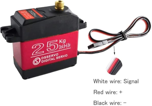 Dsservo Full Metal Gear Motor DS3225 Digital Servo 25KG Høj med Servobil 25T til Robotized - Tilbehør til fjernbetjening Legetøj Servo