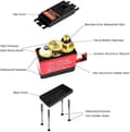 Miniatyrbild 5 av 6: Dsservo 20 kg RC DS3120mg Aluminium Shell Vattentät Servo Digital Servo för Styrbil RC (Vinkel 180) - Tillbehör till Fjärrstyrda Leksaker Servo