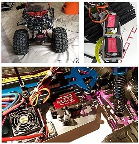 Dsservo 20 kg RC DS3120mg Aluminium Shell Vattentät Servo Digital Servo för Styrbil RC (Vinkel 180) - Tillbehör till Fjärrstyrda Leksaker Servo