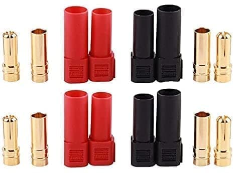 4 par XT150-stik Banan han hun stik med stikkontakt 120A stor strøm 6MM bananstik - tilbehør til fjernbetjening legetøj