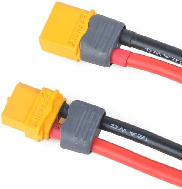 2 par XT60 hanstik med silikonekabel 150mm 12AWG til lipobatteri - tilbehør til fjernstyret legetøjskabel