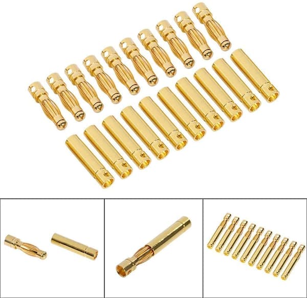 10 par 4mm bananstik til Lipo RC til RC Lipo Model batterier - tilbehør til fjernbetjening legetøj