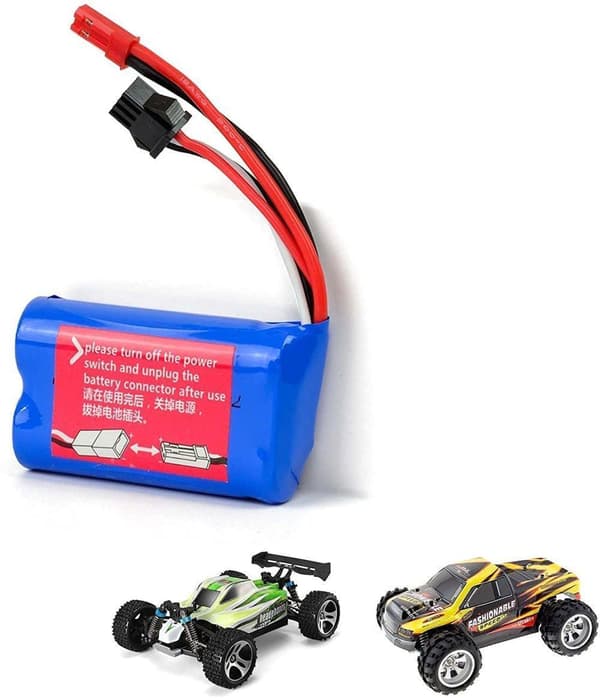 Wltoys 2 delar (6,4V 750mAh) för bil för A959-A A969-A A979-A K929-A RC Truck 16500 Tillbehör till Fjärrstyrda Leksaker Lipo-batteri