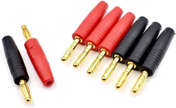 5 par 4 mm til Lipo RC til RC-model Lipo-batterier + beskyttelse mod beskyttelse - Tilbehør til fjernstyret legetøj Bananstik