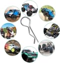 Pikkukuva 4 / 4: Yunique 10 kpl teräksestä valmistettu RC-auton kuoren korin kiinnitystappi 1/16 korin kuoren pidike- lisävarusteet kauko-ohjattaville leluille