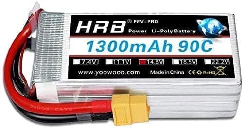 HRB 1 stk. 11.1V 1300mAh 90C 3S med XT60-stik til FPV Racing RC Quadcopters helikoptere - Tilbehør til fjernstyret legetøj Lipo batteri