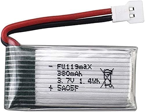 Hubsan 3 kpl ladattava 3.7v 380mAh X4 H107c H107d H107L , Syma X11 X11C, HS170 tarvikkeet kauko-ohjattaville leluille Lipo-akku