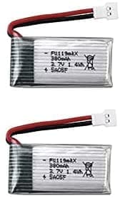 2 dele genopladeligt Lipo batteri 3.7v 380mAh til Hubsan X4 H107c H107d H107L , Syma X11 X11C, HS170 HS170C F180C HS170G TOZO Q2020 E016H E016F FX