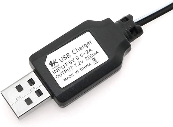 1-delars SM-2P 250mAh Utgång RC Bil för batterier 7.2V Ni-Mh -  Tillbehör till Fjärrstyrda Leksaker  USB-laddare Kabel