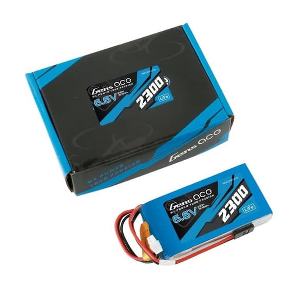 6.6V 2300mAh Gens Ace LiFe TX/RX - Flad