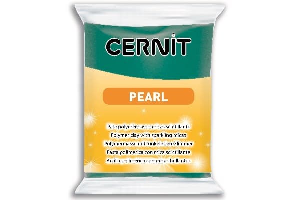 Cernit Pearl 600 (pärlemor) 56g, grönt