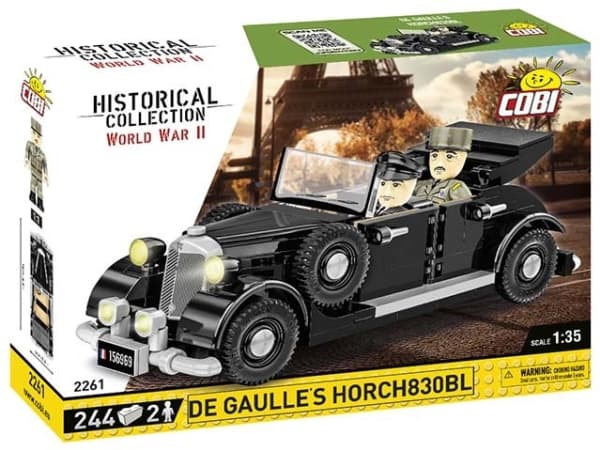 COBI De Gaulle''s Horch830BL, Byggeklosser, 3 år, Plast, 244 stykker