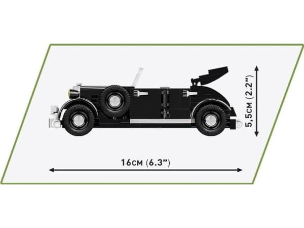 COBI De Gaulle''s Horch830BL, Byggeklosser, 3 år, Plast, 244 stykker
