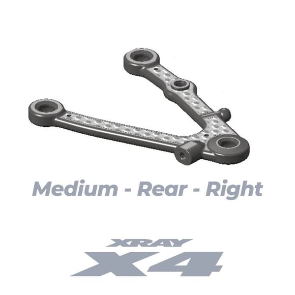 XR-303180-M X4 Carbon Rear Lower Arm Medium Right