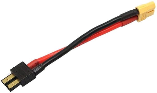 2 stk 12AWG med XT60 hunstik Traxxas RC LiPO NiMH ESC oplader, 10CM - Tilbehør til fjernstyret legetøj Silikone kabeladapter