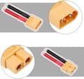 Miniatyrbillede 6 af 7: 6 par kabler stik XT60 hun og han stik 12AWG silikonetråd med beskyttelseshætte - tilbehør til fjernstyret legetøjskabel