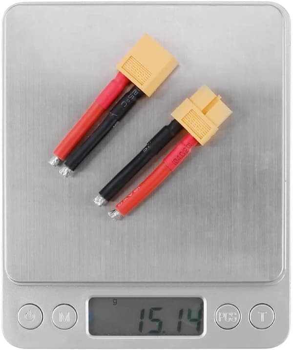 6 par kabler stik XT60 hun og han stik 12AWG silikonetråd med beskyttelseshætte - tilbehør til fjernstyret legetøjskabel