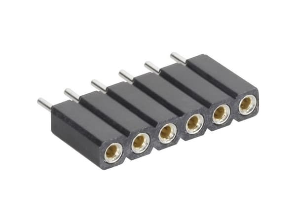 MPE-Garry 115-1-020-0-MTF-XS0, Pin-kontakt, Sort, Metallisk, Kopper, 260 °C, Rett, Hunkjønn